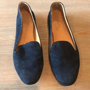Cute J.Crew navy cigar flats